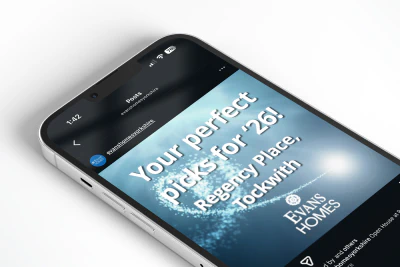 Social media animation for Evans Homes